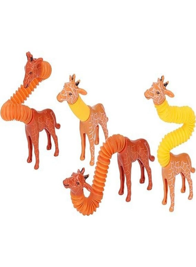RENARSH LED Telescopic Suction Cup Giraffe Toy, Pop Tubes Fidget Toys, Shape Changing Telescopic Sensory Tubes Fidget Tubes Sensory Toys Suction Toy, Funny Gift (Pack of 8) - Image 2